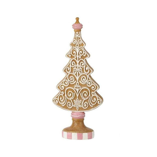 13 Inch Pink Gingerbread Tree