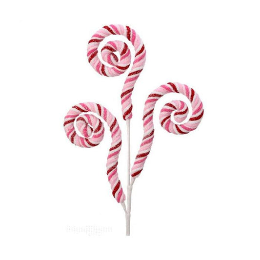 28In Red Pink Candy Cane Spray