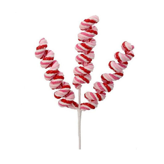 21In Red Pink Chenille Swirl Spray