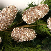 28In Champagne Metallic Pinecone Spray - Christmas Place