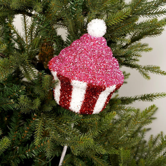26In Pink Cupcake Stem - Christmas Place