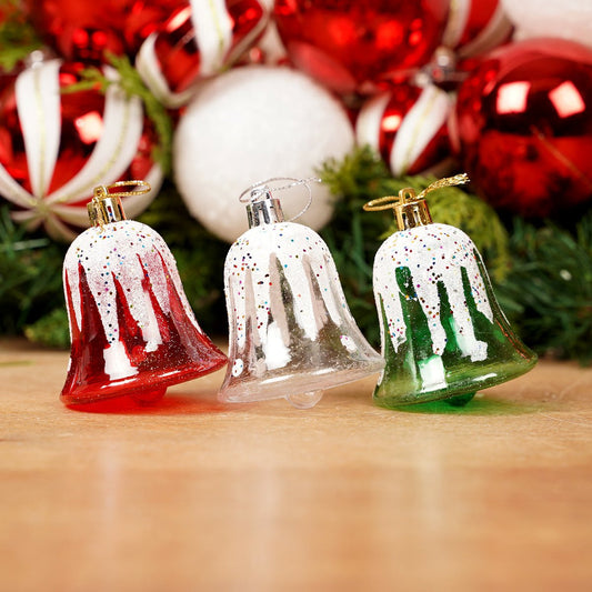 Iced Vintage Bell Ornament Set of 6 - Christmas Place