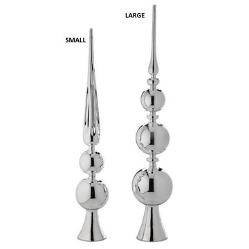 29in Silver Glass Finial