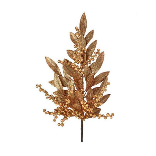 26In Gold Berry Laurel Stem