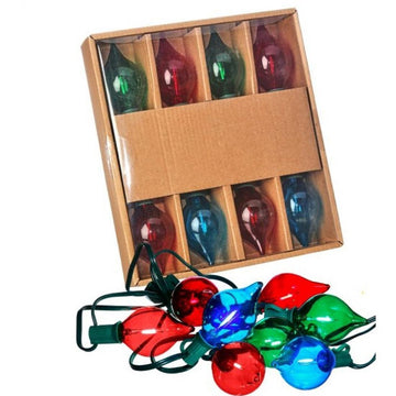 128in Multi Retro Led Bulb Garland - Christmas Place