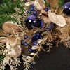 Deep Blue Glitter Berry Cone Spray - Christmas Place