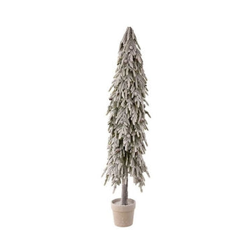 5ft Snow Norfolk Pine Potted Christmas Tree