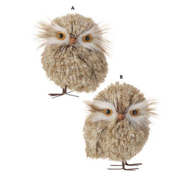 Natural Winter Chalet Owl