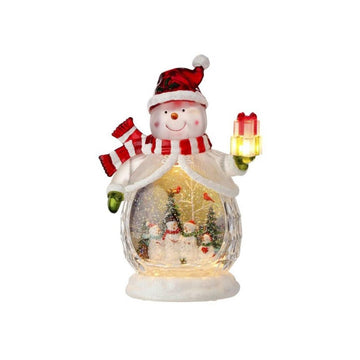 12.5In Led Snowman Water Globe