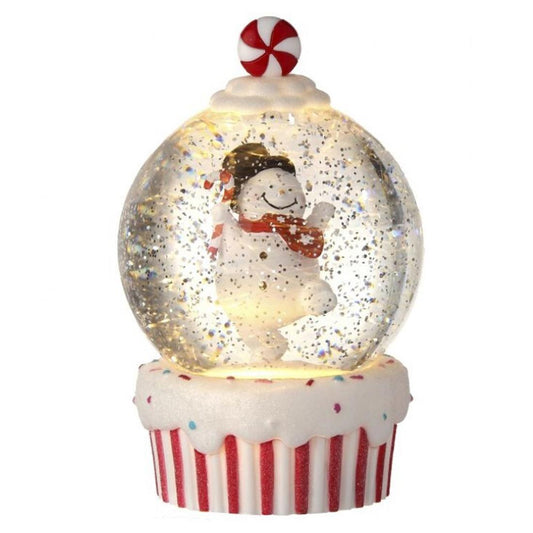 7in LED Red White Cupcake Waterball