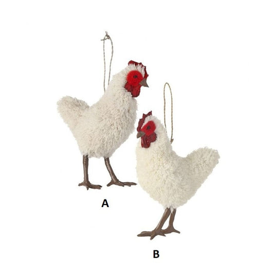 Cream Hen Ornament
