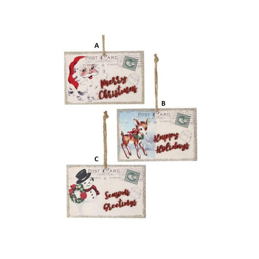 Vintage Postcard Ornament