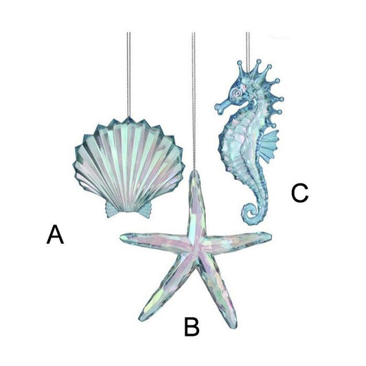 Blue Clear Ocean Ornament