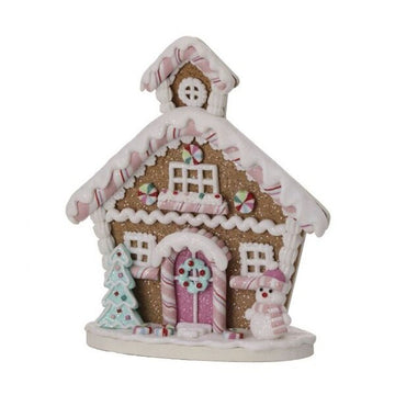 Flat Candy Gingerbread House