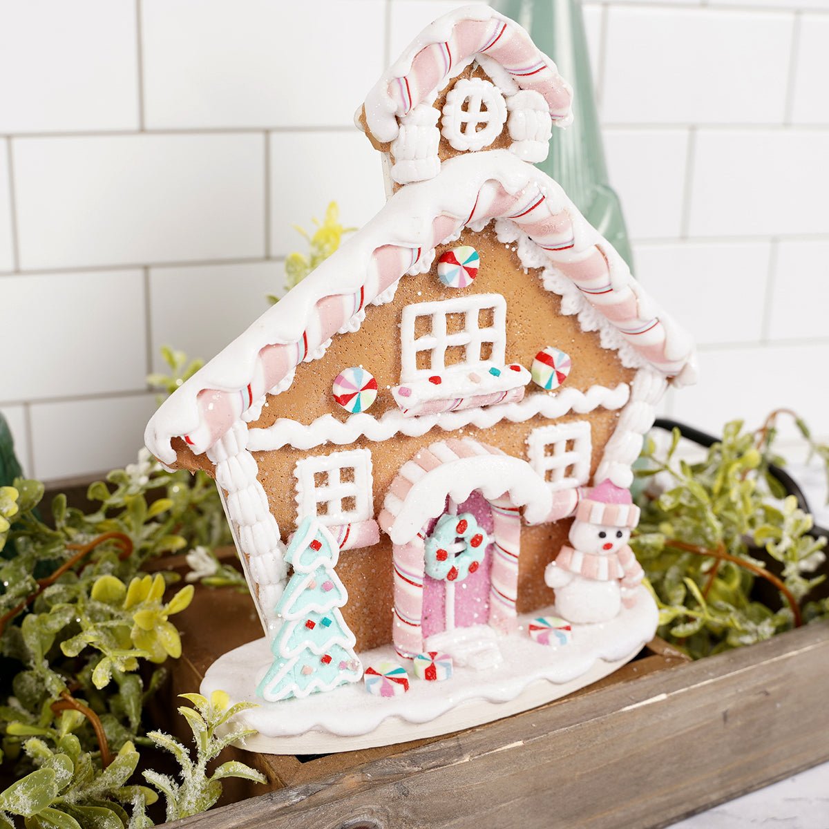 Candy Gingerbread House Flat Design for smaller spaces - Christmas Place