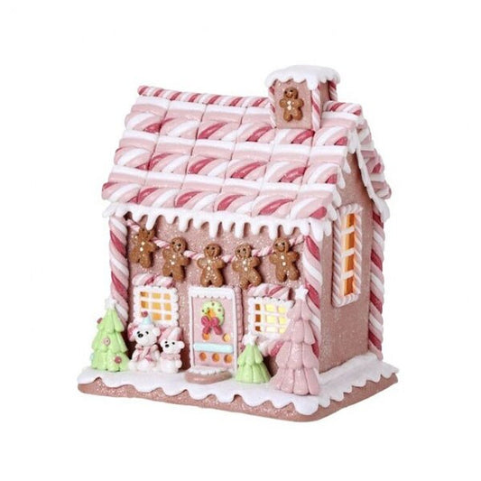 9 Inch LED Marshmallow Gingerbread House