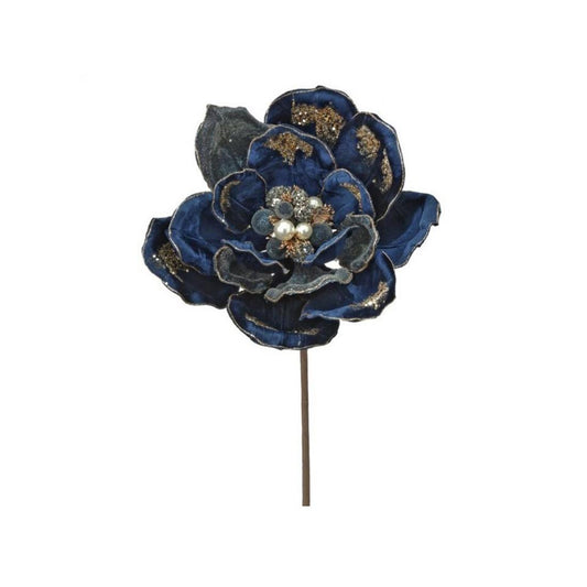28In Midnight Blue Glamour Magnolia Stem