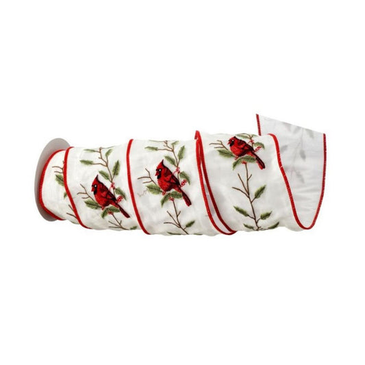 4X5 Sheer Cardinal Dupion Ribbon