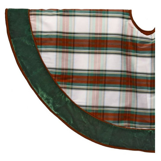 Dupion Plaid With Velvet Tree Skirt - Christmas Place