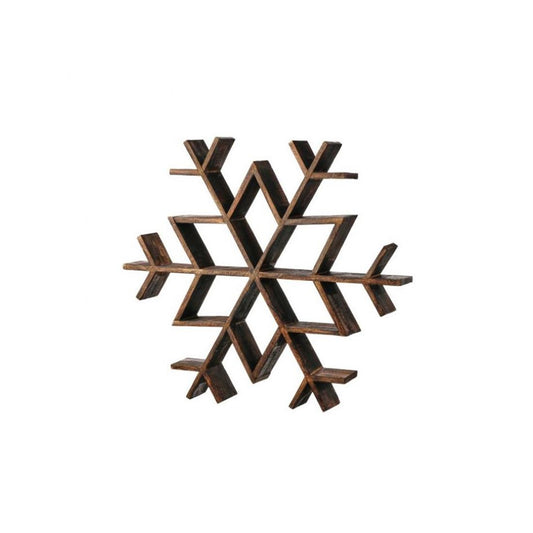 21.5In Mango Wood Snowflake