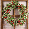 24In Pacific Northwest Holly Berry Wreath - Christmas Place