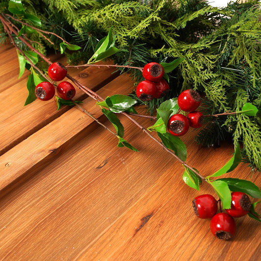 54In Green Red Northern Berry Spray - Christmas Place