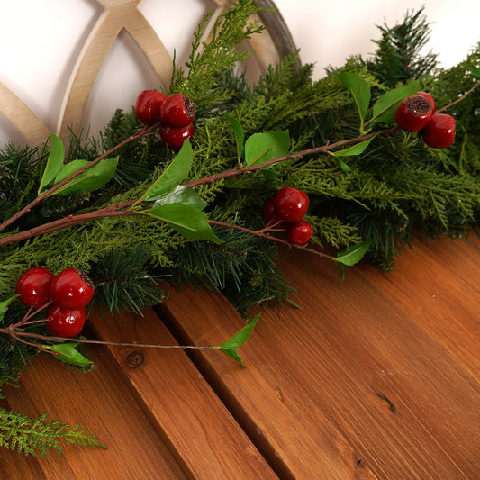 54In Green Red Northern Berry Spray - Christmas Place