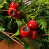 54In Green Red Northern Berry Spray - Christmas Place
