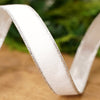 White Wired Velvet Ribbon - Christmas Place