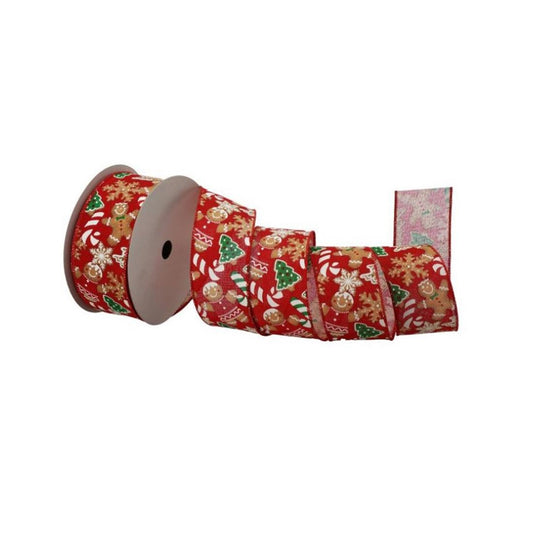 2.5X20 Gingerbread Lane Ribbon