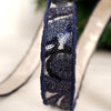 Dark Blue Champagne Jewel Sheer Ribbon - Christmas Place