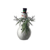 13In Iced Cedar Collar Snowman - Christmas Place