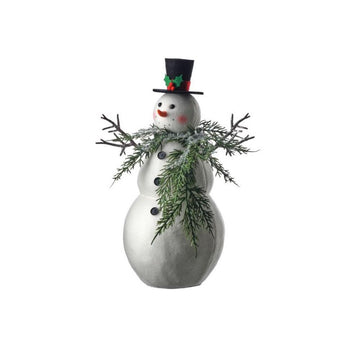 13In Iced Cedar Collar Snowman