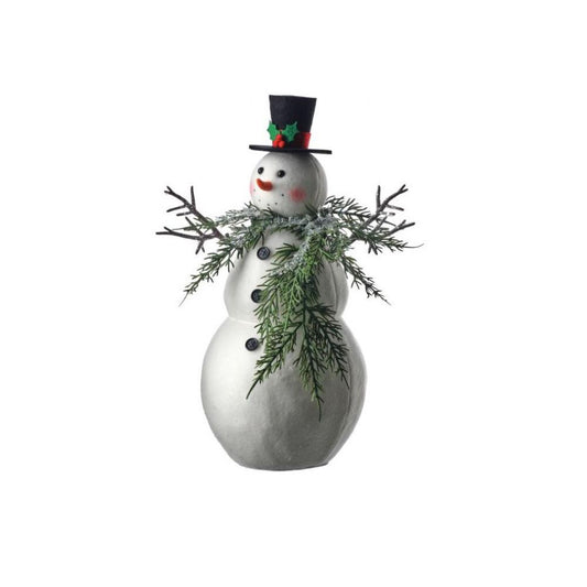 13In Iced Cedar Collar Snowman