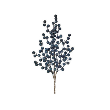 29In Midnight Blue Beaded Berry Spray