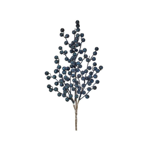 29In Midnight Blue Beaded Berry Spray