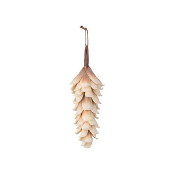 Cream Foam Pinecone Ornament