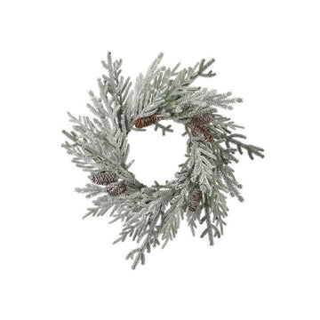 28In Snowy Pine Cone Wreath