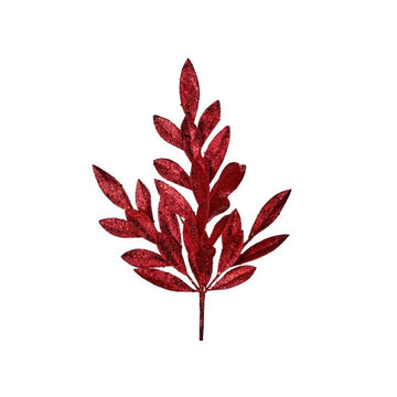 20In Red Sequin Glitter Laurel Spray