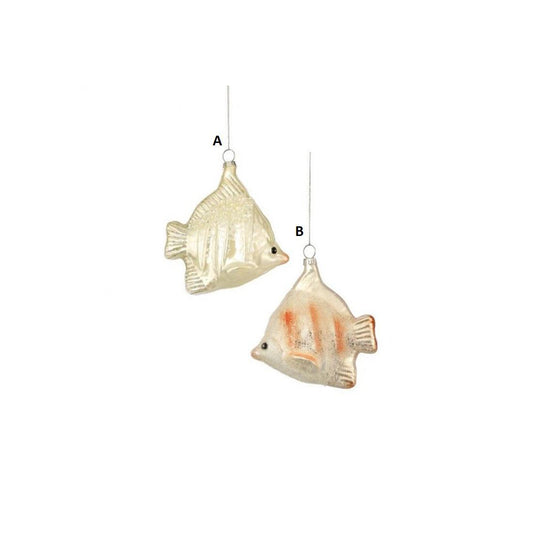 Pearl Glass Angel Fish Ornament