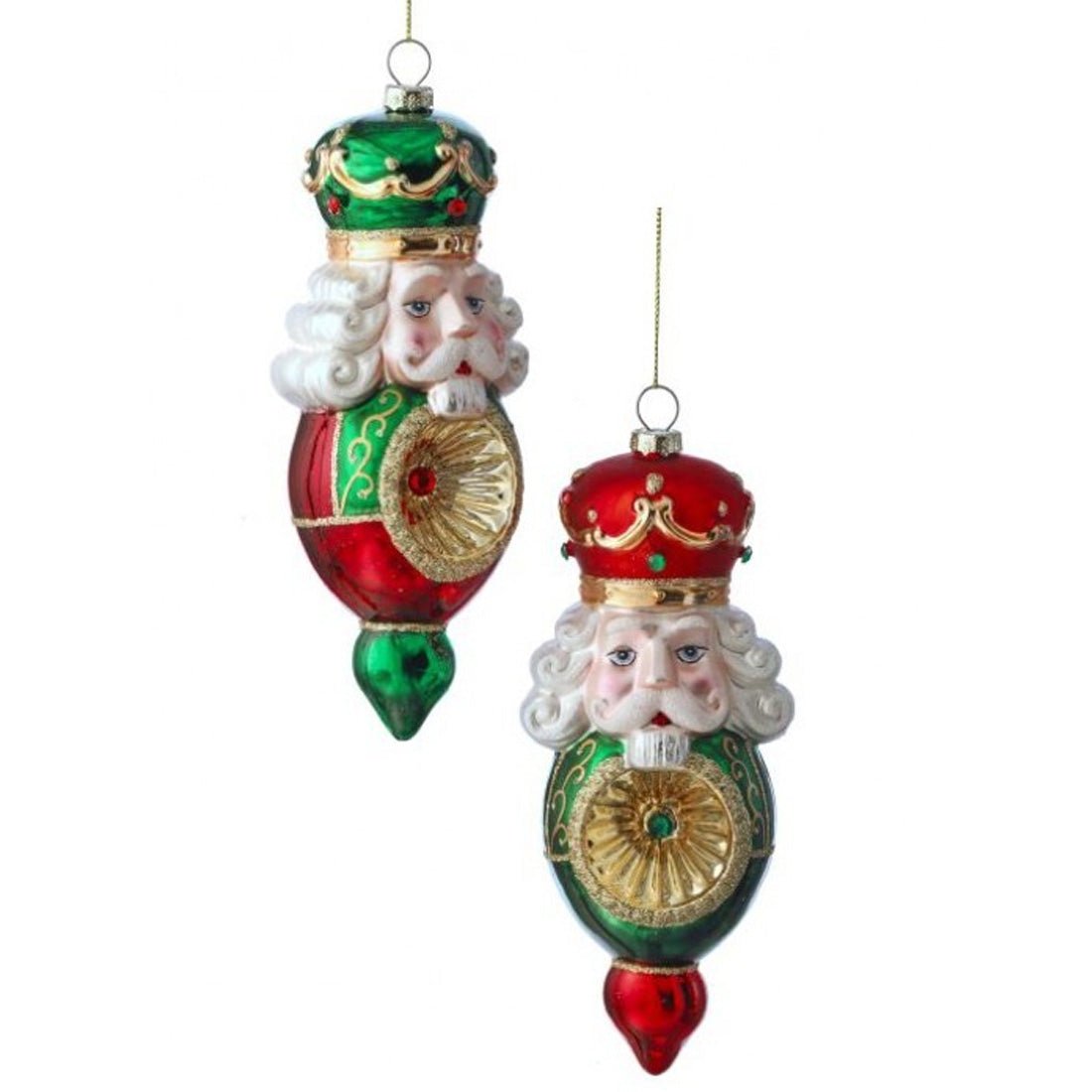 Glass Soldier Reflector Ornament - Christmas Place