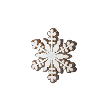 20In Gingerbread Snowflake Ornament