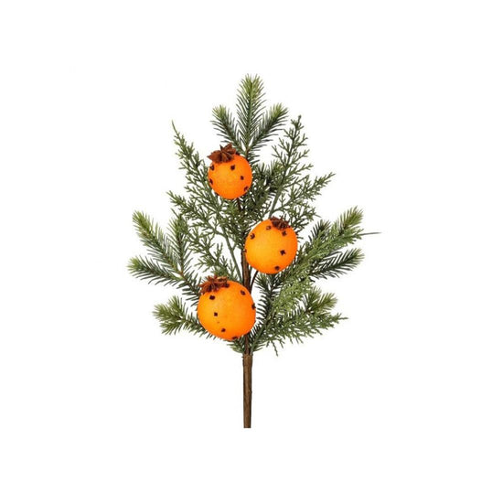 18In Evergreen Orange Clove Pick - Christmas Place