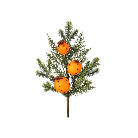 18In Evergreen Orange Clove Pick - Christmas Place