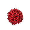 8 inch diameter Christmas Decor Red Berry Ridge Kissing Ball - Christmas Place