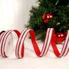 Velvet White Jewel Edge Wired Ribbon - Christmas Place
