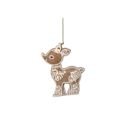 Gingerbread Deer Ornament