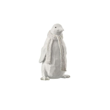 8.5In Frozen Forest Flocked Penguin