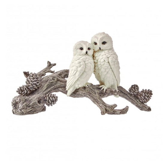 Owl Couple On Branch - Christmas Place
