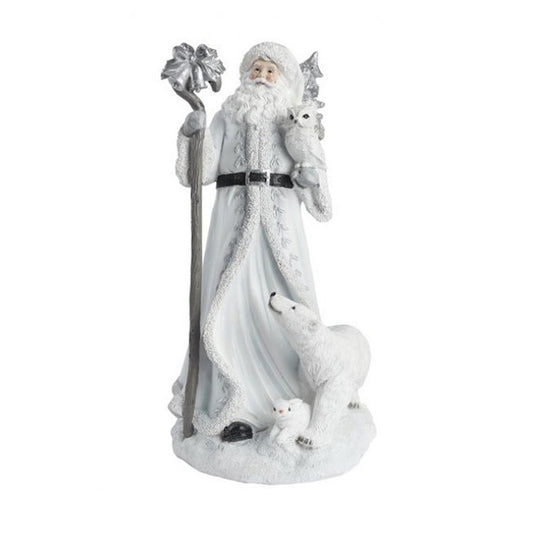 White Santa With Polar Bear And Bunny - Christmas Place
